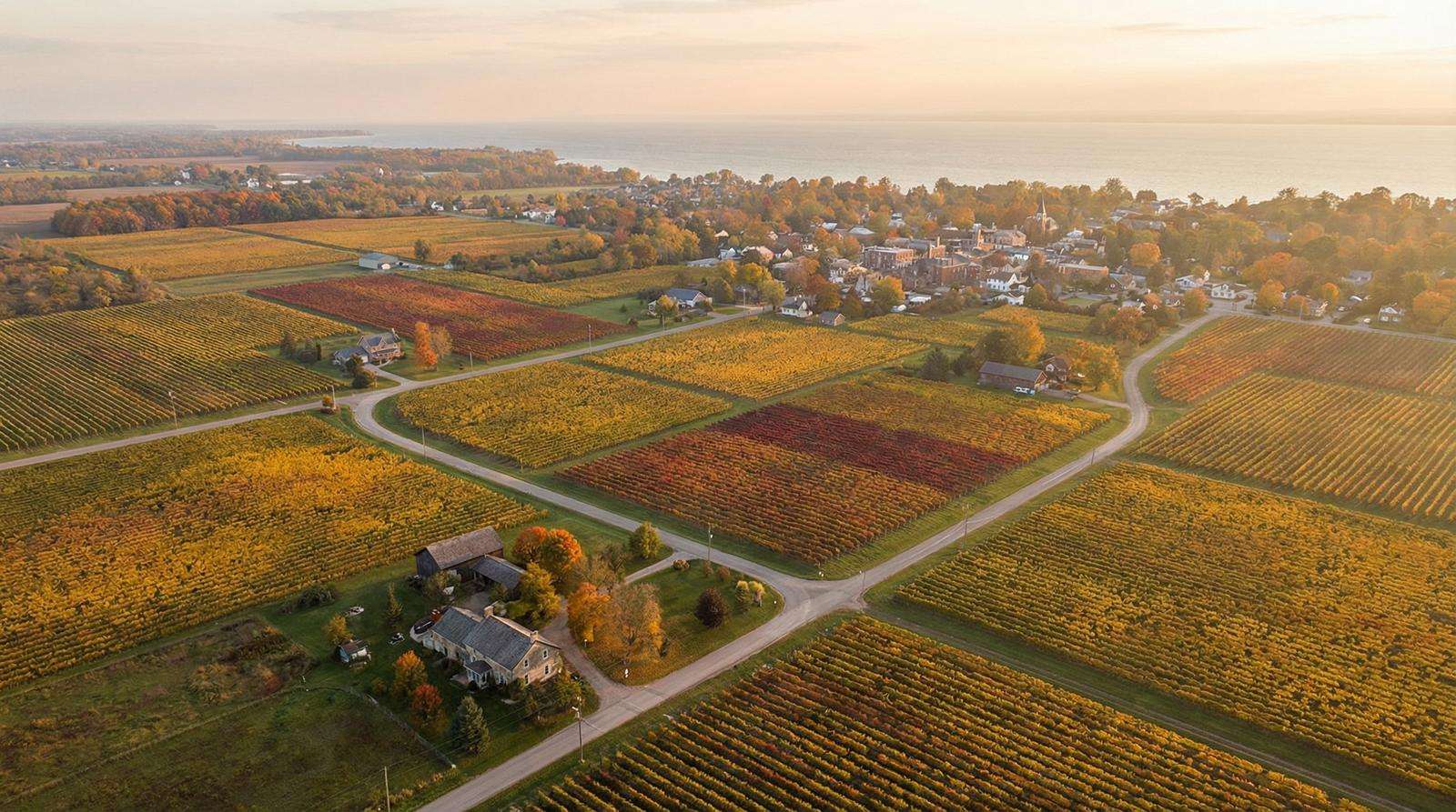 尼亚加拉半岛航拍 - 加拿大28计划 产区全景